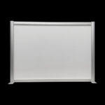 Bureauscherm HxB75x103cm wit op voeten