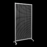 Gaaswand HxB220x110cm 3x3 op wielen