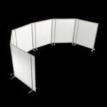 Wand zwart op voeten HxB213x145cm - Afbeelding 10