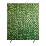 Themawand bolmos akoestisch op voeten HxB 228x193cm met geprinte doeken en geluidsdempende vulling, scheidingswand voor kantoor, beurs, event en flexibele werkruimtes.
