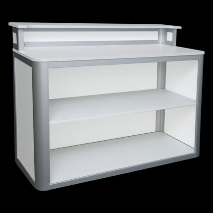 Bar HxBxd120x160x60cm wit breed achterzijde