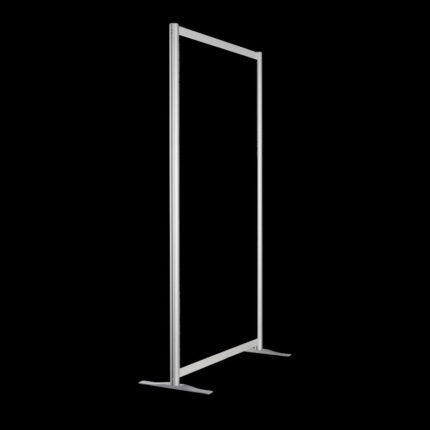 Wand met gehard glas HxB190x104 op voeten