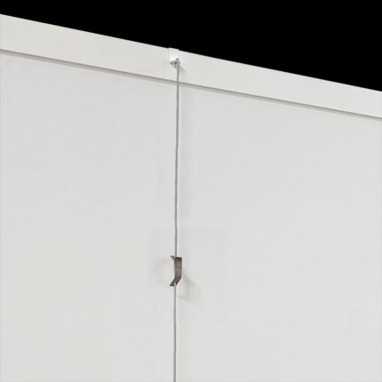 Ophangset vrij 500 RVS Staf L=50cm en wit SD20 ophanghaakje