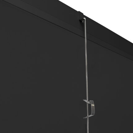 Ophangset vrij 500 RVS Staf L=50cm en zwart SD20 ophanghaakje